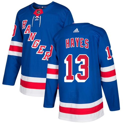 Adidas Rangers #13 Kevin Hayes Royal Blue Home Authentic Stitched NHL Jersey